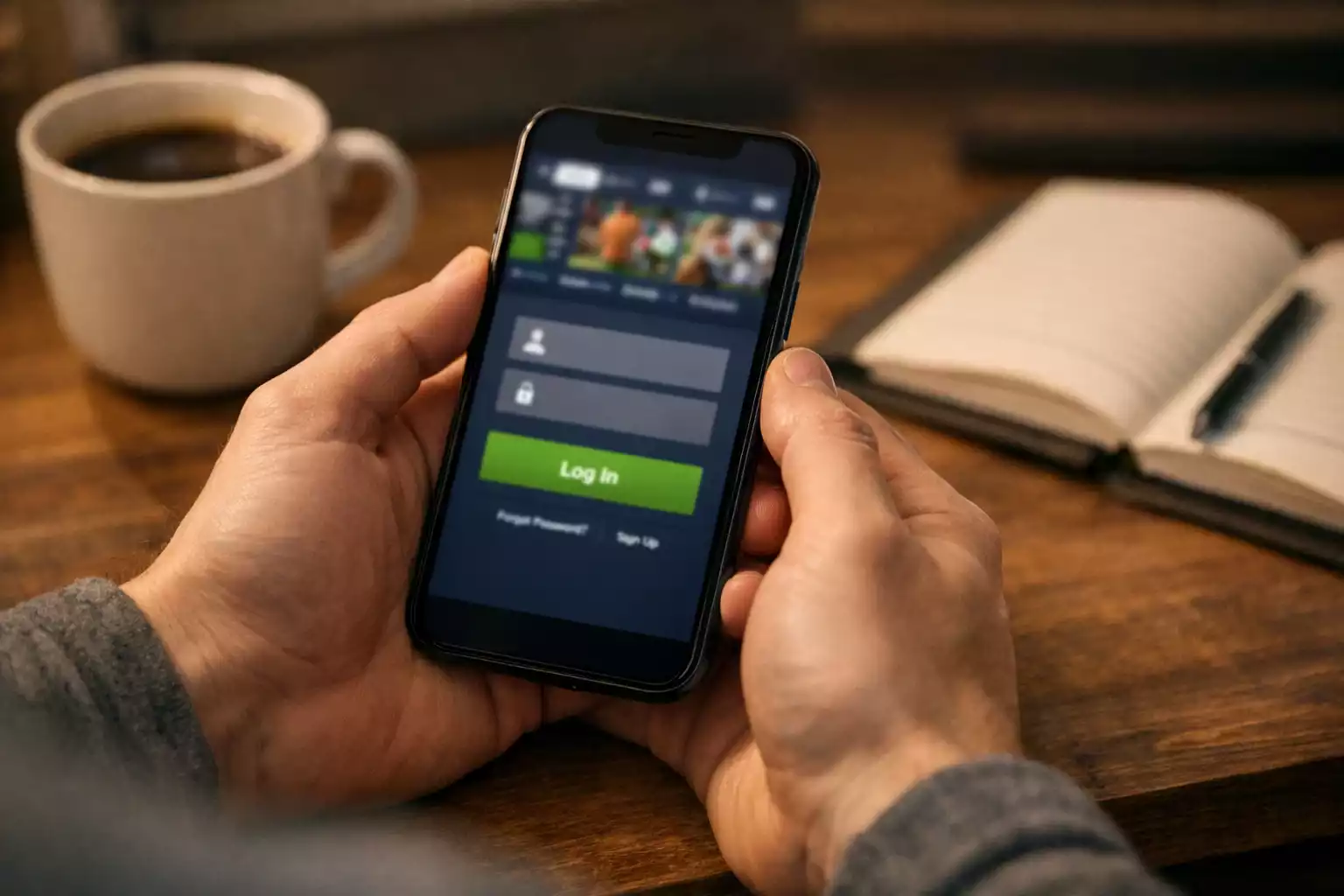 Speler opent wedaccount op smartphone met iDIN verificatie